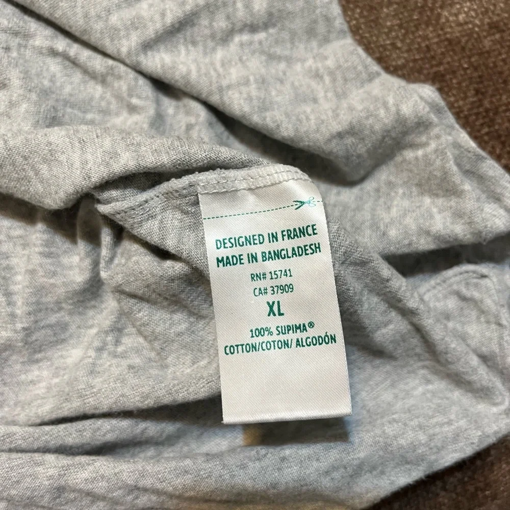 Lacoste Slimfit Underwear - Men’s Gray T-shirt, Size XL